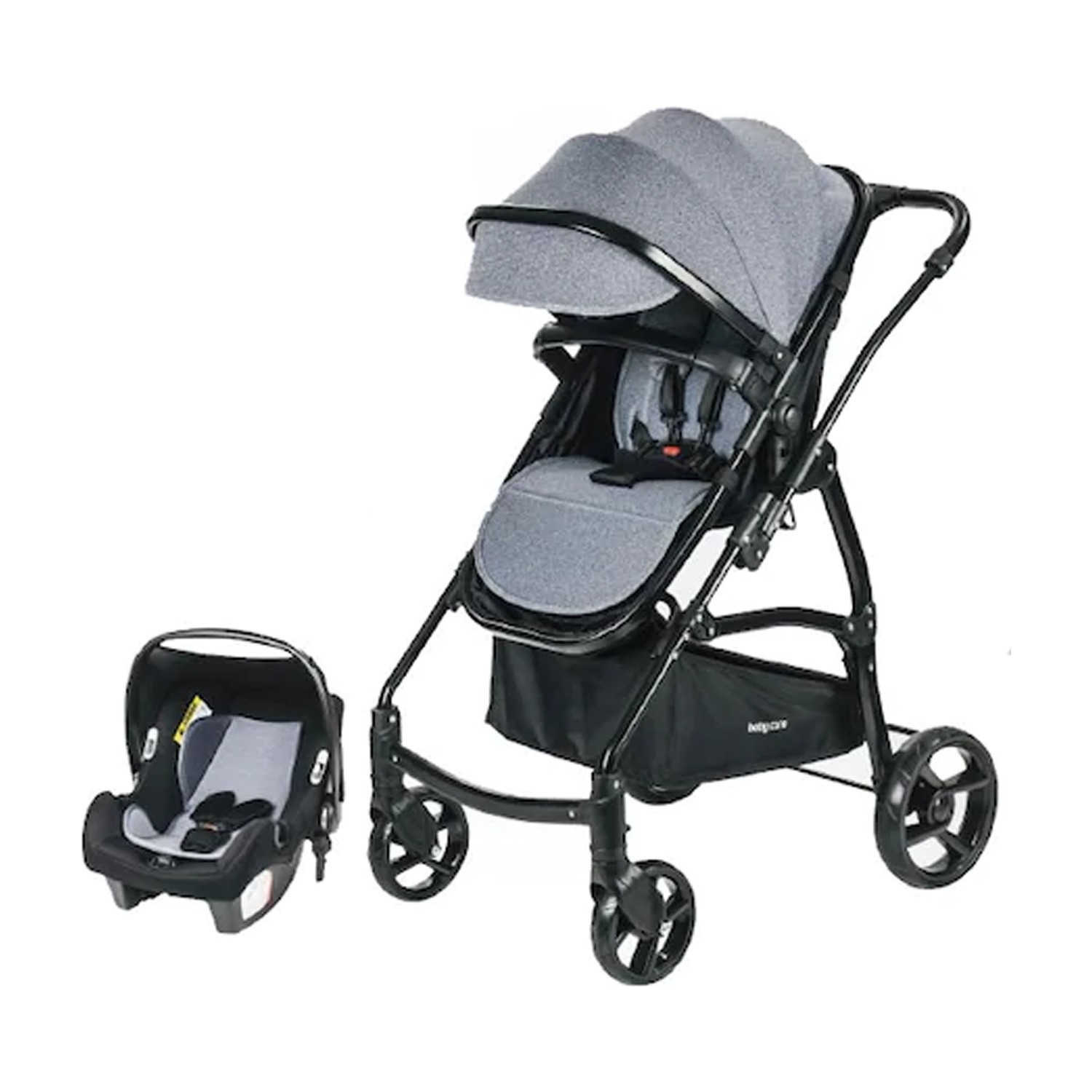 Babycare BC 41 Astra Safe Trio Travel Bebek Arabası Gri Siyah