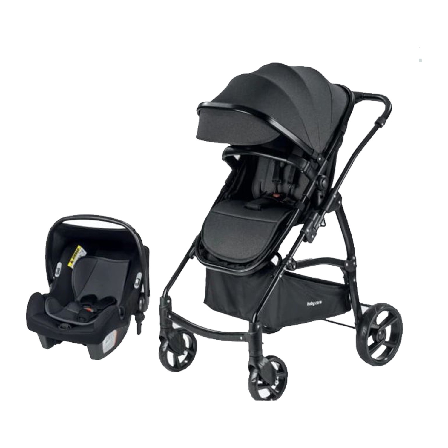 Babycare BC 41 Astra Safe Trio Travel Bebek Arabası Siyah Antrasit