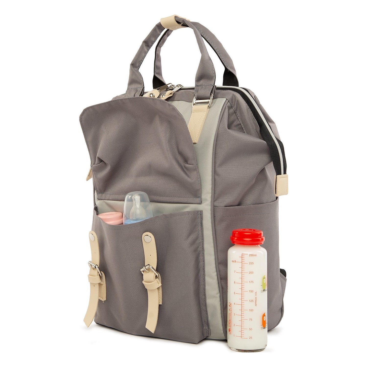 Bagmori Gri Cepli Logolu Anne Bebek Çantası Fiyatı