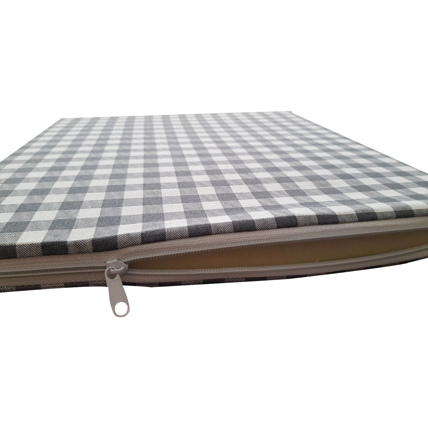 Wellstil Açık Gri Pötikare Sandalye Minderi Fiyatı