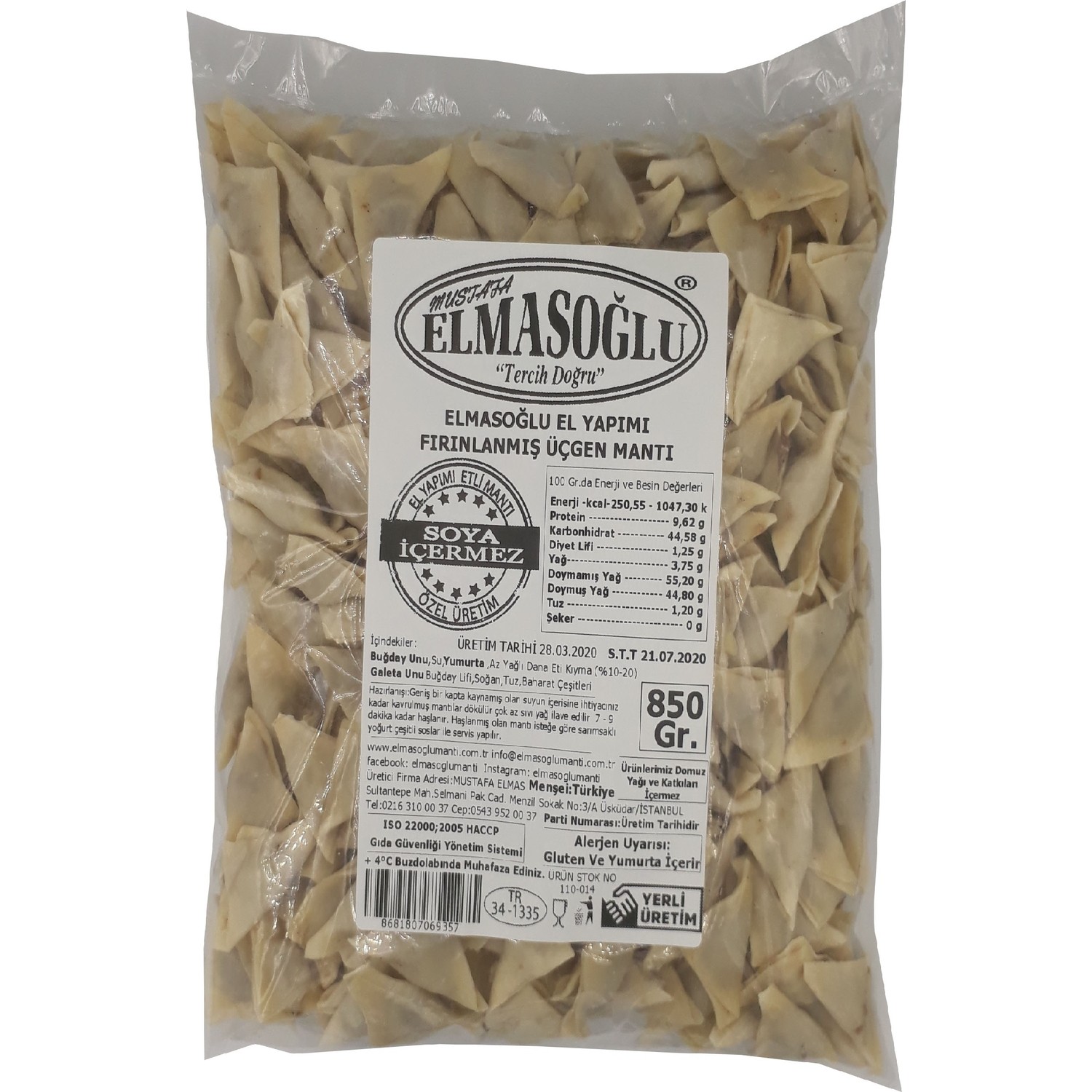 elmasoglu manti etli ucgen manti firinlanmis pisirmeye hazir fiyati elmasoglu manti etli ucgen manti firinlanmis pisirmeye hazir fiyati