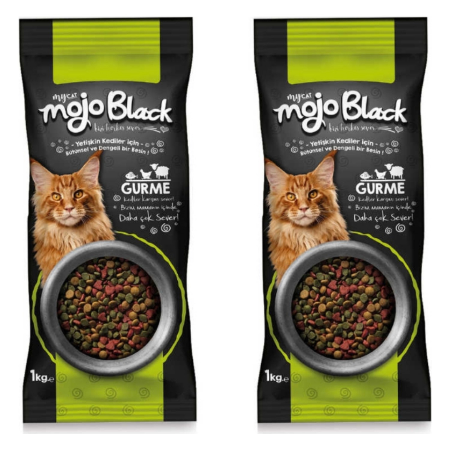 My Cat Mojo Black Gurme Kedi Maması 1 kg 2�li Fiyatı