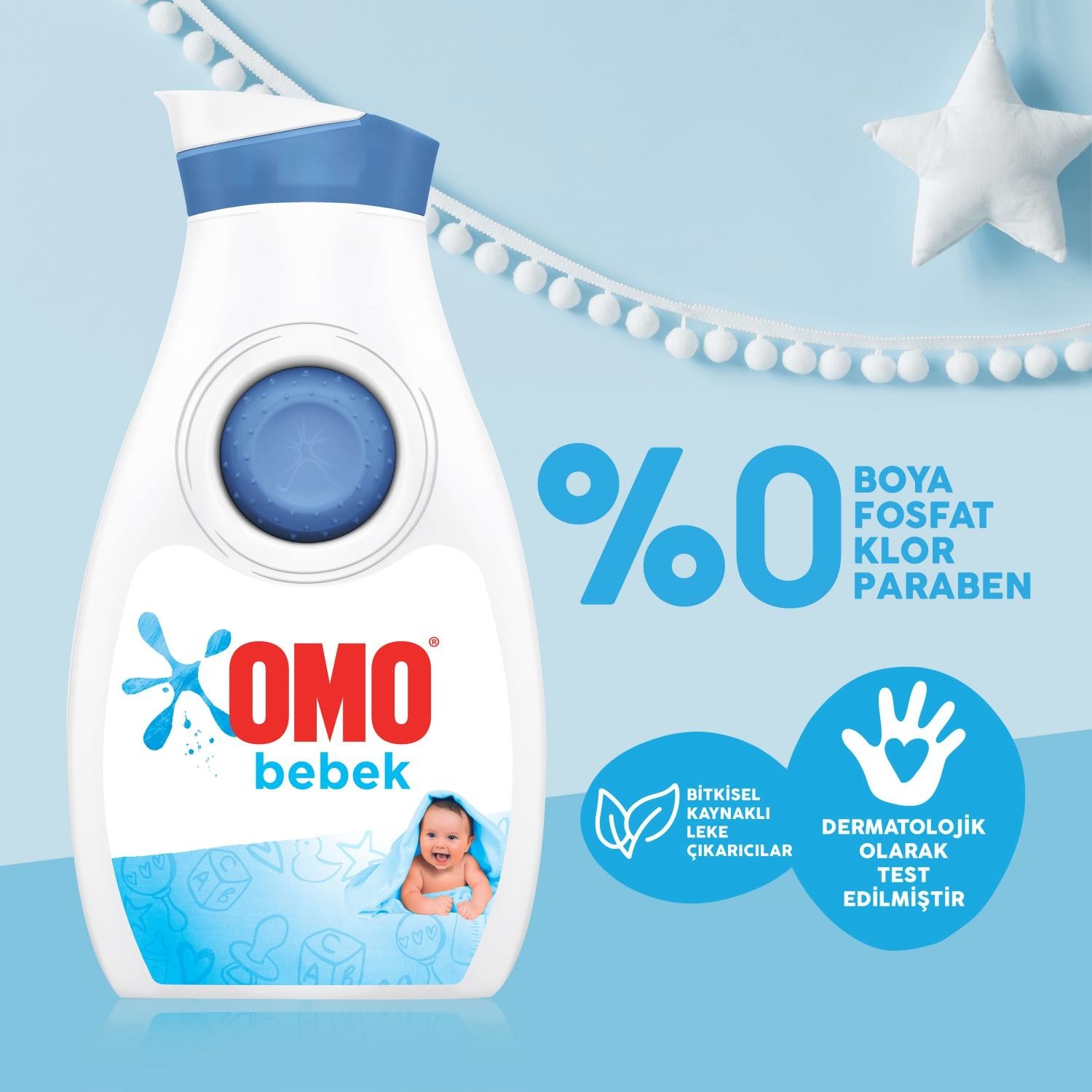 Omo Bebek Hassas Ciltler için Sıvı Çamaşır Deterjanı 18 Fiyatı