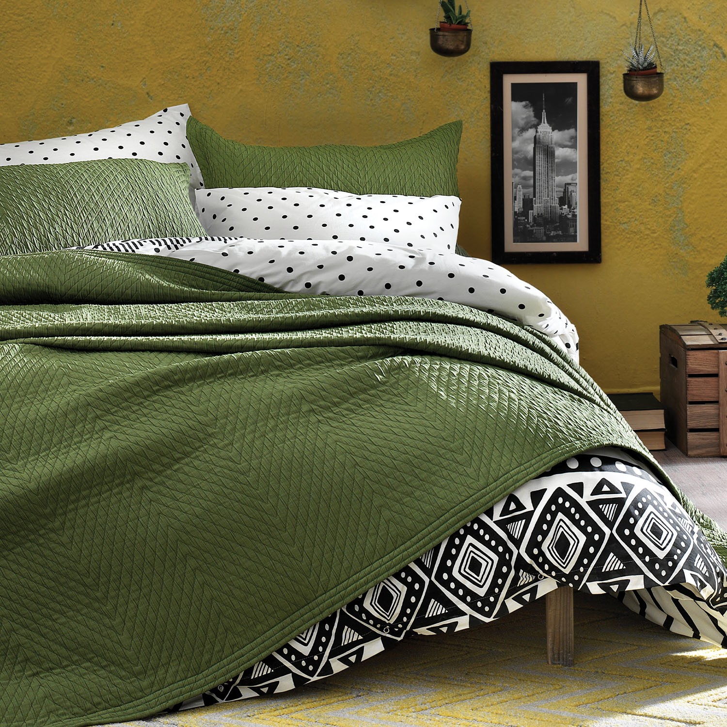 Yataş Bedding Lukas Yatak Örtüsü Seti Çift Kişilik Yeşil Fiyatı
