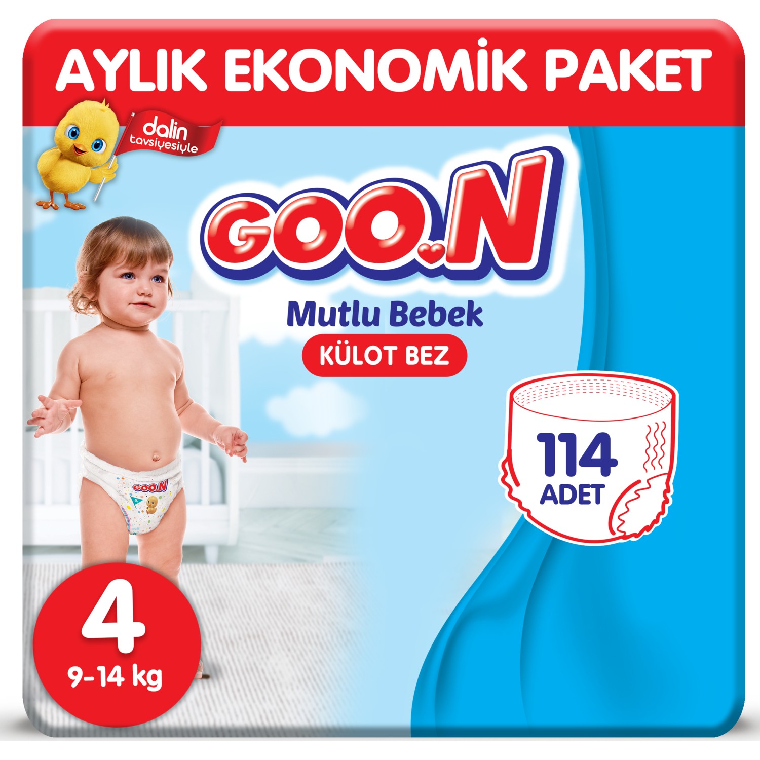 Goon Mutlu Bebek Külot Bez 4 Beden Aylık Ekonomik Paket 114 Fiyatı