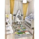 Jungle Halı 80 x 150 Mahalle Çocuk Odası Halısı Trafikli