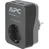 Schneider Electric APC Tekli Akım Korumalı Priz 2 USB'li Gri PME1WU2B-GR