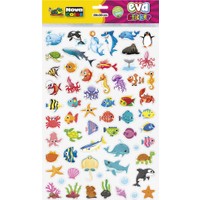 Nova Color 20 x 30cm Deniz Canlıları Eva Sticker