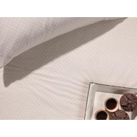 Englısh Home Urban Dots Pamuklu Tek Kişilik Çarşaf 160 x 240 cm Bej