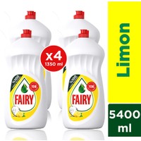 Fairy Sıvı Bulaşık Deterjanı Limon 1350 ml 4'lü