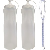 Kaktüskedi 2 Adet 750 ml Sos Şişesi Mini Çırpıcı Set 712648