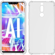 Case 4U Huawei Mate 10 Lite Kılıf Köşe Korumalı Darbe Emici Anti Shock Arka Kapak Şeffaf