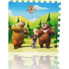 Toyjo Ayı Bonnie Eva Puzzle Yer Matı 120x120 Cm  Oyun Matı 12 mm Kalınlık