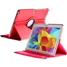 TahTicMer Samsung Note Pro 12.2" P900 P902 Tablet Kılıf 360 Dönerli Stand Kırmızı