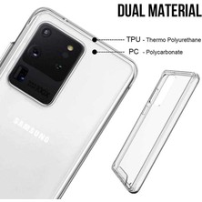 Coverzone Samsung Galaxy S20 Plus Kılıf Opacity Silikon Şeffaf + 5D Nano