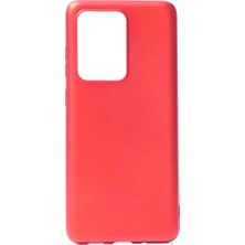 Coverzone Samsung Galaxy S20 Kılıf Premier Silikon Kılıf Kırmızı + 5D Nano