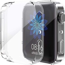 Gpack  Mi Watch Kılıf Önü Kapalı Şeffaf Silikon Şeffaf