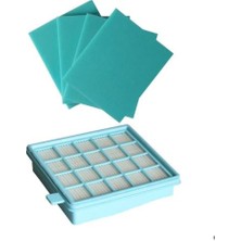 Populer Philips Uyumlu  Fc 8470/01 Powerpro Hepa Filtre +4 Adet Sünger Hediye