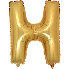Whi̇te Süs Folyo Balon Harf H Altın 16" 40 cm Pk:1