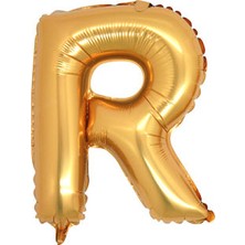 Whi̇te Süs Folyo Balon Harf R Altın 16" 40 cm Pk:1