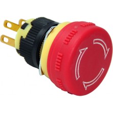 Mykablo  Acil Stop Bas Çevir Siyah 16 mm