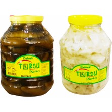 Turşu Market Çubuk Turşusu Salatalık + Lahana - 10 kg