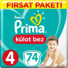 Prima Külot Bebek Bezi 4 Beden 72 Adet Maxi Fırsat Paketi