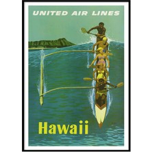 Beril Yamaç Design Studio Visit Hawai Vintage Reprodüksiyon Poster