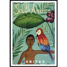 Beril Yamaç Design Studio Güney Afrika Vintage Reprodüksiyon Poster