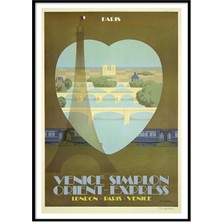 Beril Yamaç Design Studio Orient Express Vintage Reprodüksiyon Poster