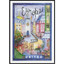 Beril Yamaç Design Studio Europa  Vintage Reprodüksiyon Poster