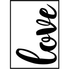 Beril Yamaç Design Studio Love Tipografik Sevgiliye Poster
