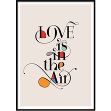 Beril Yamaç Design Studio Love Is In The Air Tipografik Poster