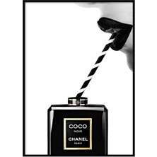 Beril Yamaç Design Studio Coco Siyah Beyaz Poster