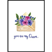 Beril Yamaç Design Studio You Are My Queen Anneye Hediye Poster