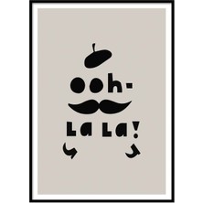 Beril Yamaç Design Studio Oh La La Tipografik Eğlenceli Poster