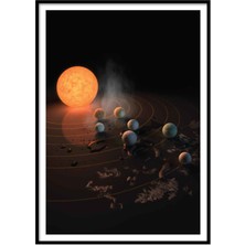 Beril Yamaç Design Studio Güneş Sistemi İllüstrasyon Poster