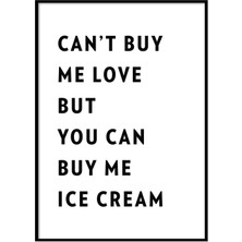 Beril Yamaç Design Studio Ice Cream Tipografik Poster