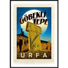 Beril Yamaç Design Studio Göbekli Tepe Urfa Vintage Reprodüksiyon Poster