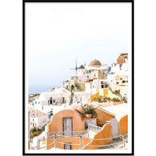 Beril Yamaç Design Studio Oia Santorini Pastel Fotoğraf Poster