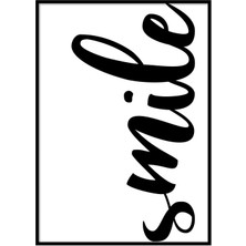 Beril Yamaç Design Studio Smile Gülümse Motivasyon Poster