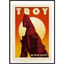 Beril Yamaç Design Studio Truva Vintage Reprodüksiyon Poster