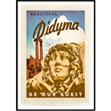 Beril Yamaç Design Studio Didim Harabeleri Vintage Reprodüksiyon Poster