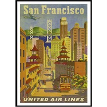 Beril Yamaç Design Studio San Francisco UA Vintage Reprodüksiyon Poster