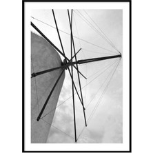 Beril Yamaç Design Studio Yel Değirmeni Siyah Beyaz Fotoğraf Poster