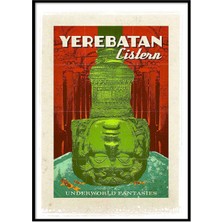 Beril Yamaç Design Studio Yerebatan Sarnıcı Vintage Reprodüksiyon Poster