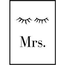 Beril Yamaç Design Studio Mrs Kirpikli Baş Ucu Tipografik Poster