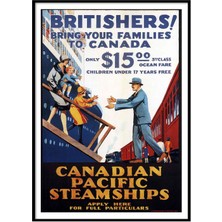 Beril Yamaç Design Studio Canadian Pacific Vintage Reprodüksiyon Poster