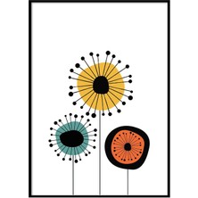 Beril Yamaç Design Studio İskandinav Çiçekler İllüstrasyon Poster