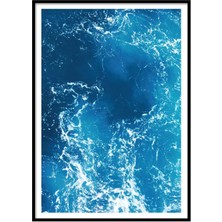 Beril Yamaç Design Studio Yoga Meditasyon Deniz Mavi Fotoğraf Poster